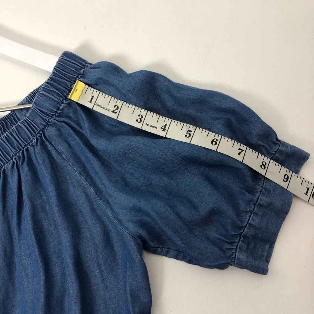 Kate Spade Broome Street Off-The-Shoulder Chambray Top - Picture 6 of 8